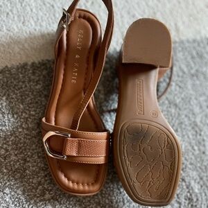 Kelly & Katie Tan Sandals with Buckle
